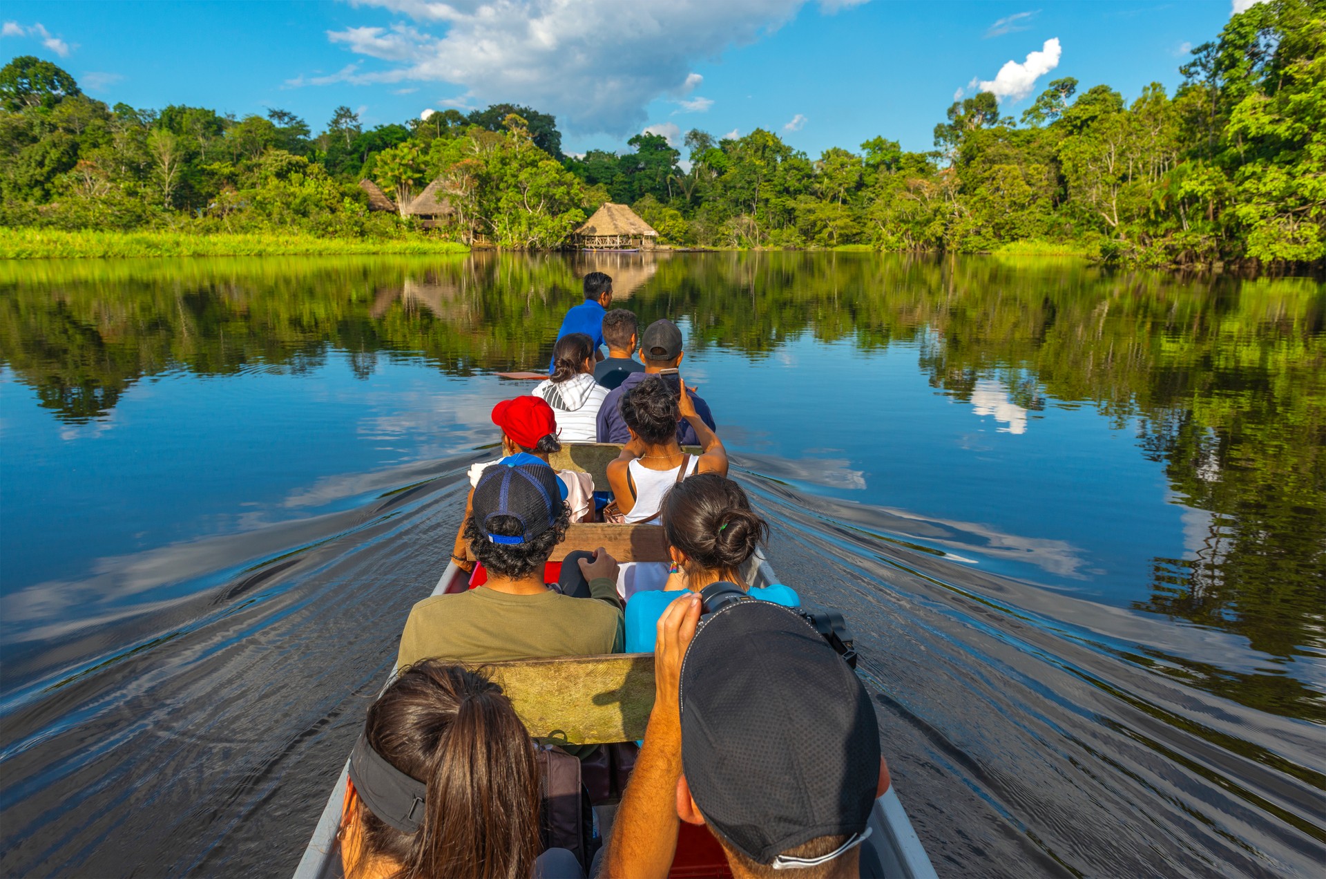 Amazon Rainforest Canoe Transport